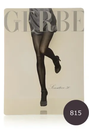 GERBE SENSITIVE 30 Brown Tights (Myrtille)