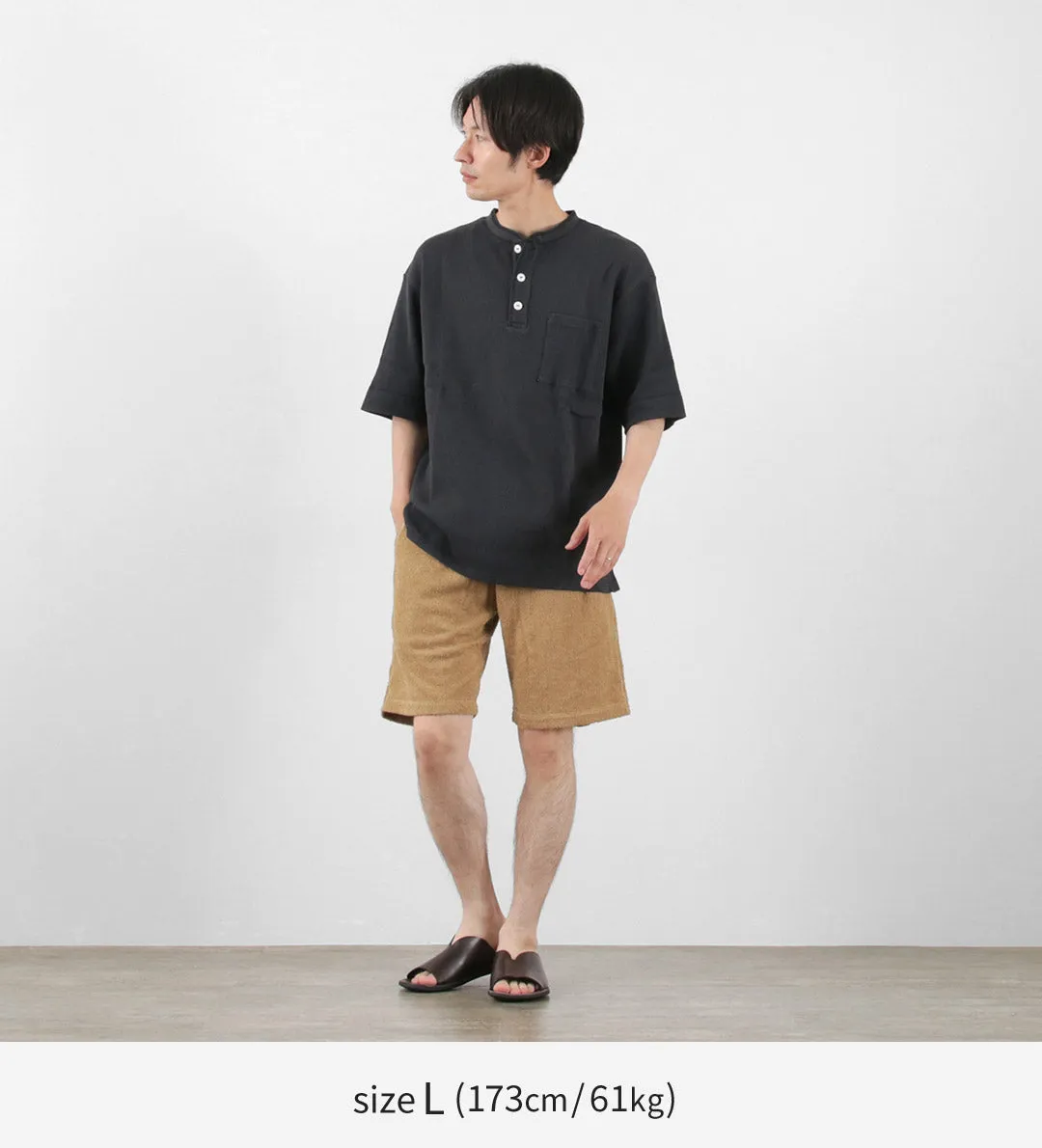 GOHEMP / Henley PK Short Sleeve Shirt