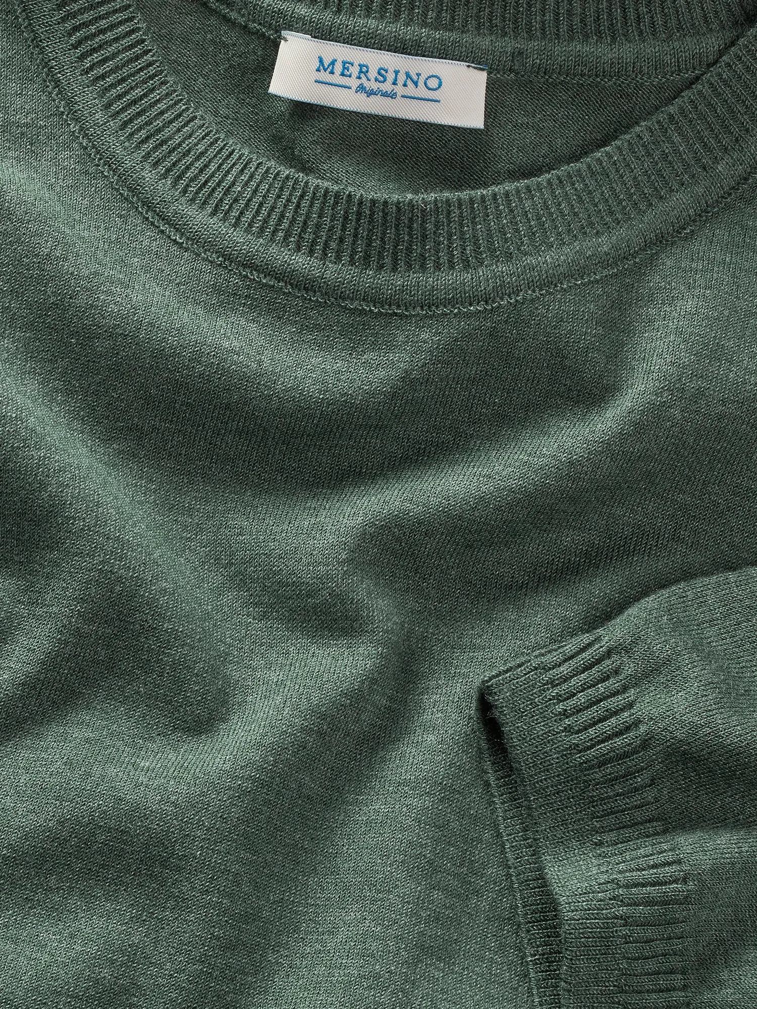 GREEN CASHMERE SILK T-SHIRT