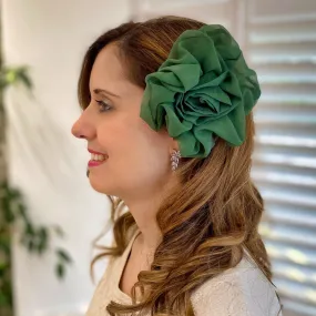 Green Corsage Rose Hair Clip Flower Hair Clip Flower Pin