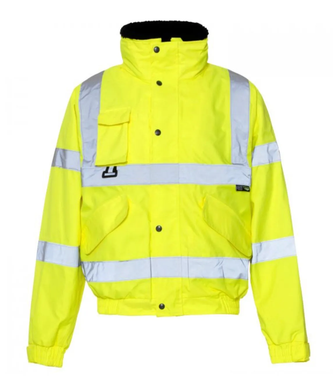 Hi Vis Yellow Breathable 2 in 1 Bomber Jacket