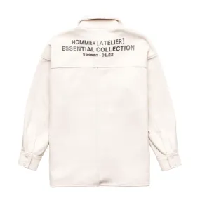 HOMME  Heavyweight Overshirt Off White