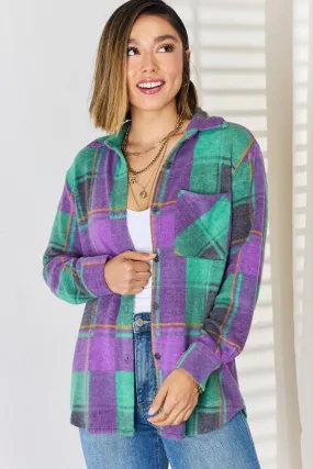 Jacquard Plaid Shacket