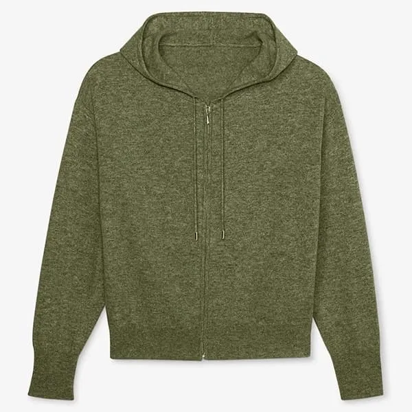 Judith Hoodie - Cashmere :: Olive