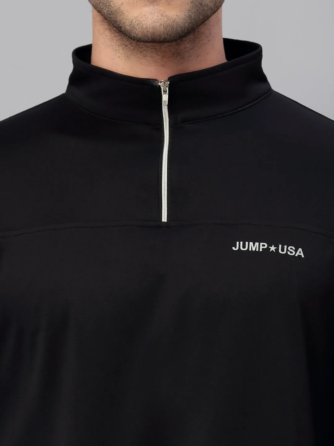 JUMP USA Outdoor Men Rapid-Dry Solid T-Shirts