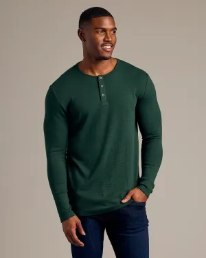 Kale Tall Waffle Long Sleeve Henley