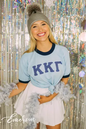 Kappa Kappa Gamma Snowy Bid Day Ringer Tee