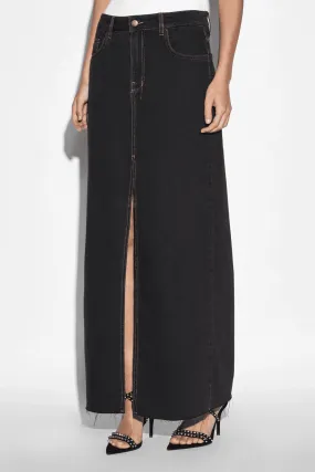 KARA MAXI SKIRT PITCH BLACK