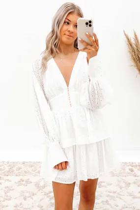 Kaylin Mini Dress White