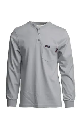 LAPCO - 7oz FR Henley Tees, Gray