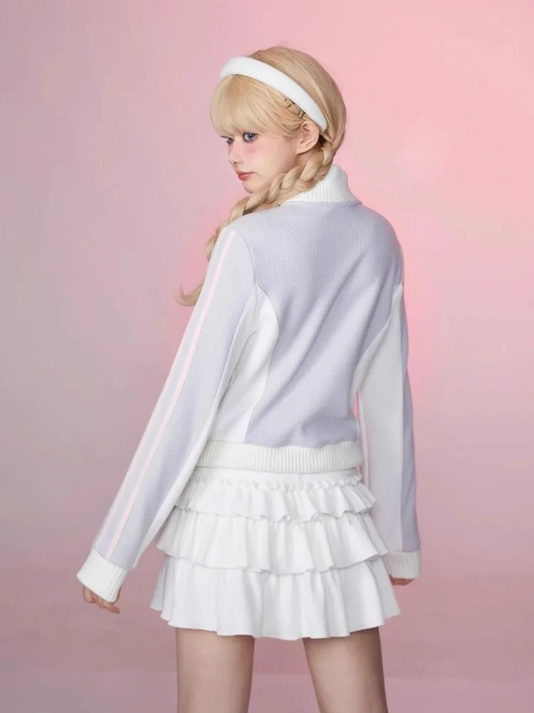 Layered ruffled a-line cake skirt【s0000006344】