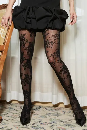 Levante | Francesca Floral Tights