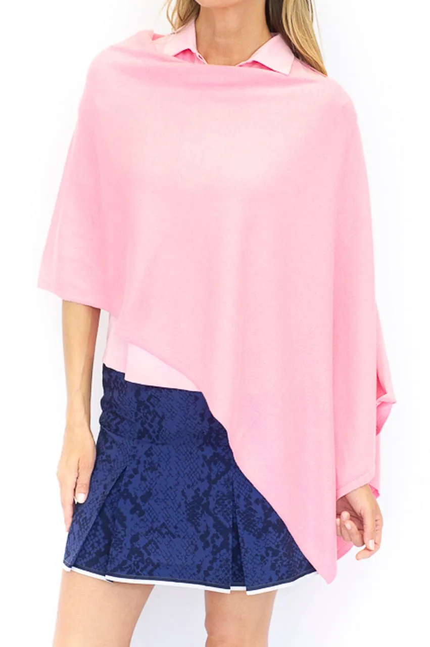 Light Pink Cotton Cashmere Poncho