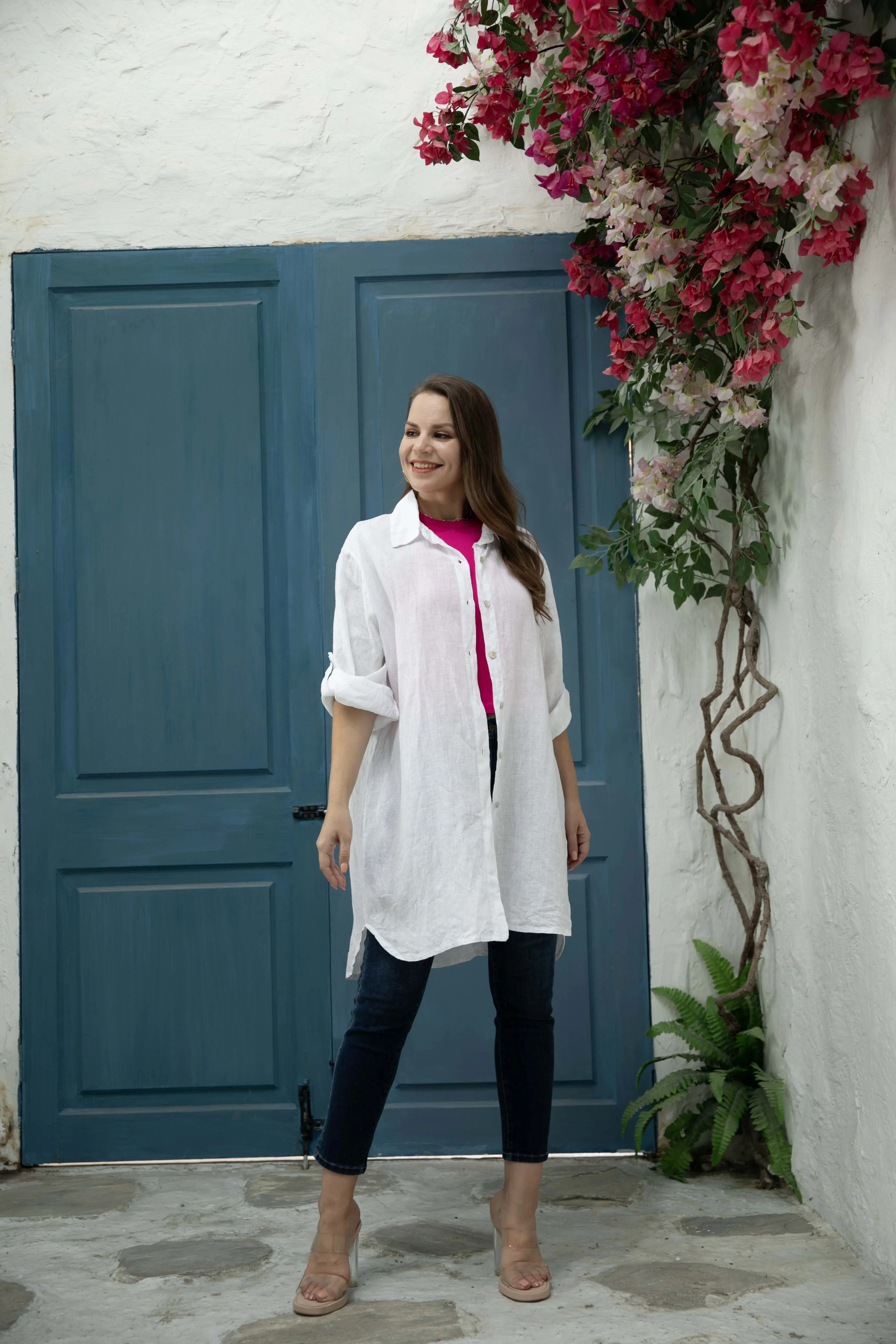 Linen Button Down Tunic