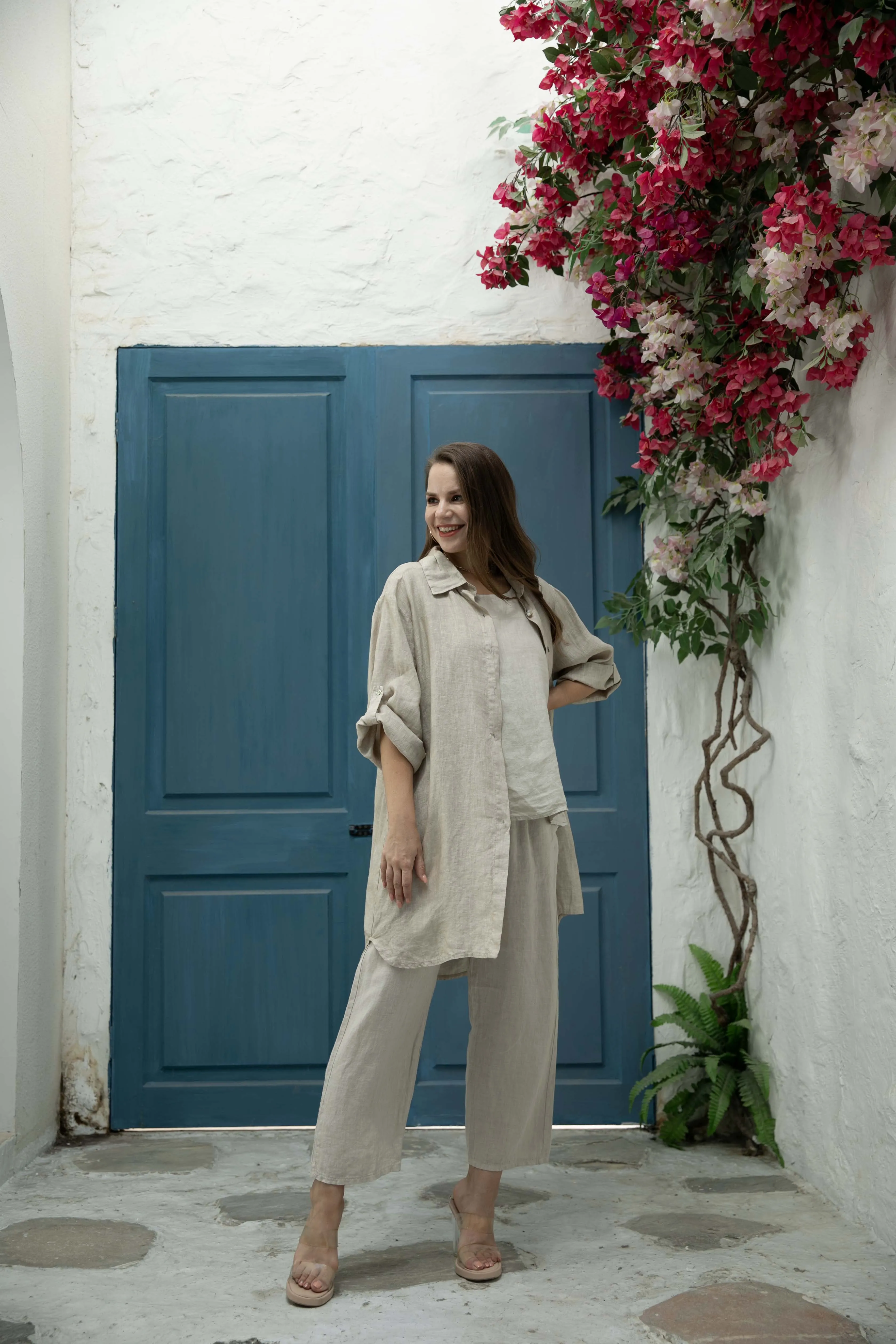 Linen Button Down Tunic