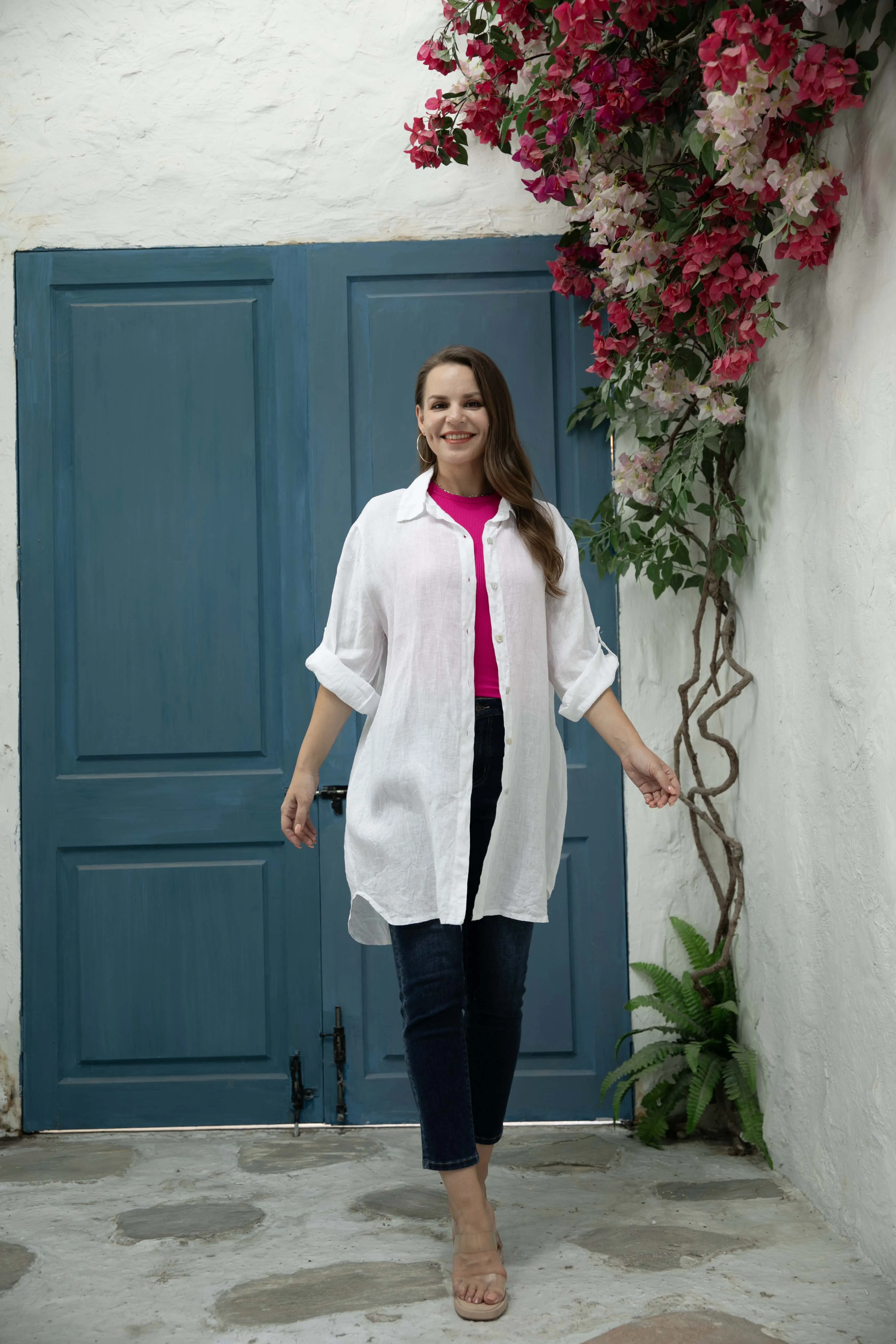 Linen Button Down Tunic