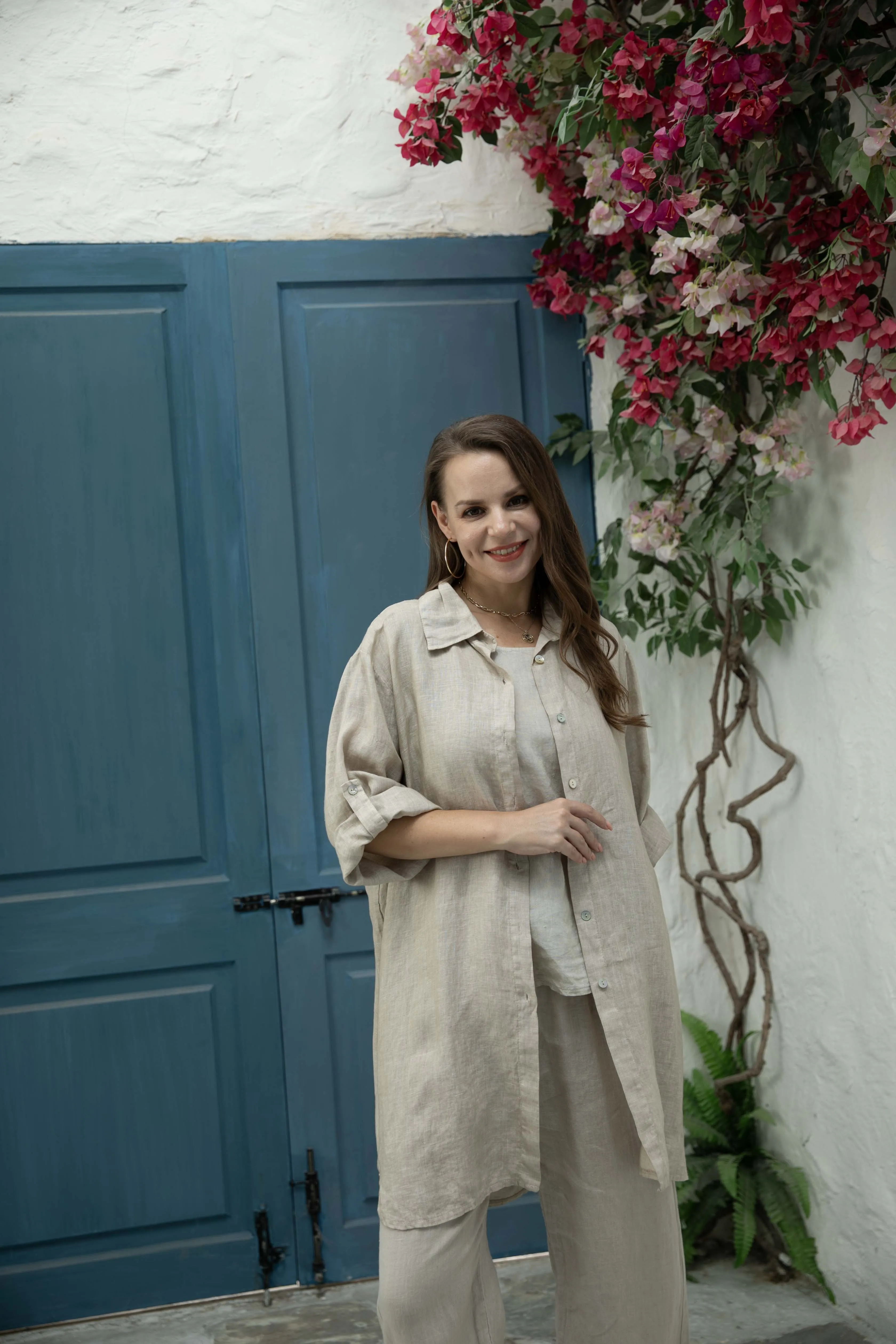 Linen Button Down Tunic