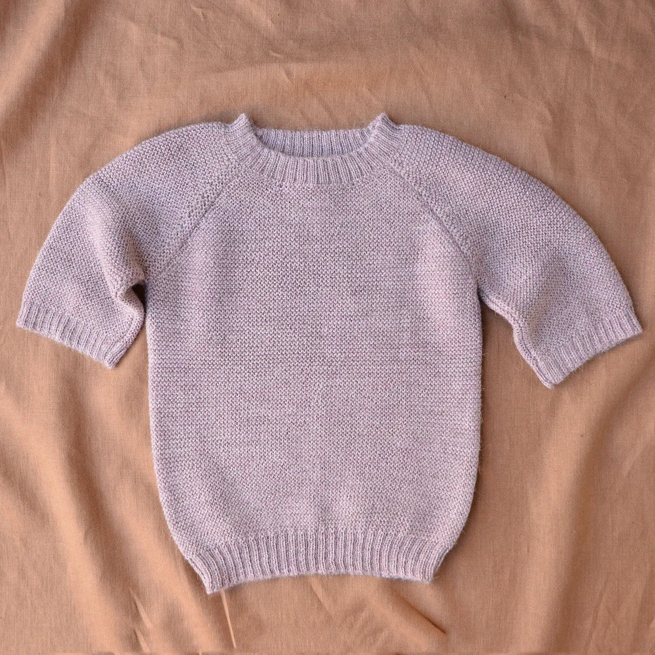 Lise Sweater in Baby Alpaca - Lavender (1-7y)