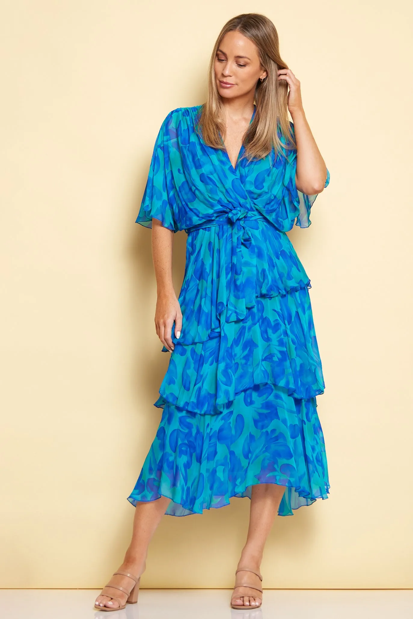 Loira Silk Dress - Oceanic