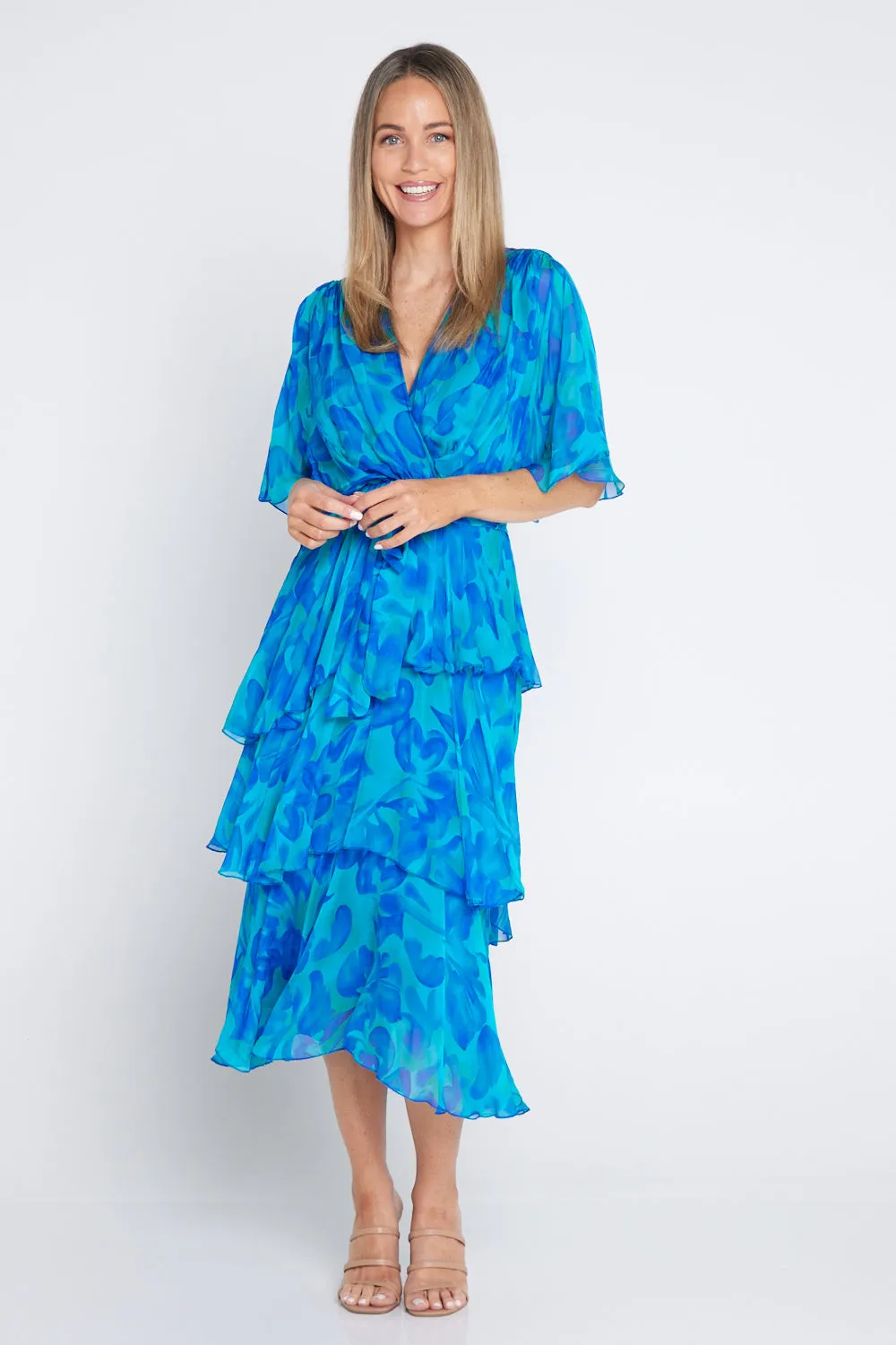 Loira Silk Dress - Oceanic