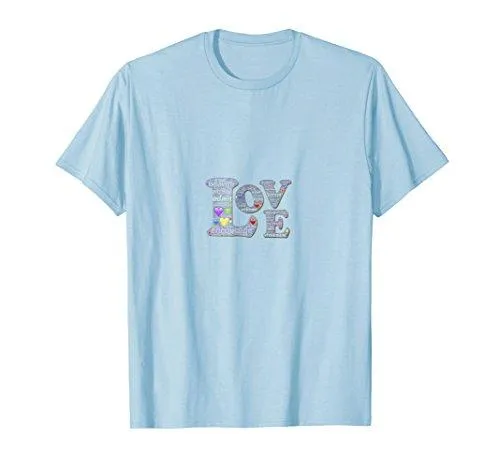 Love & Hearts T-shirt Gift Tee for everyone and everyone.