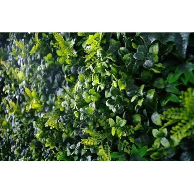 Luxury Mixed Ivy Artificial Hedge Fence Panels / Fake Vertical Garden 1m x 1m UV Resistant