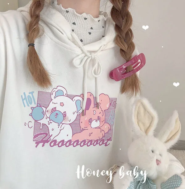 Melting Candy Bear Hoodie