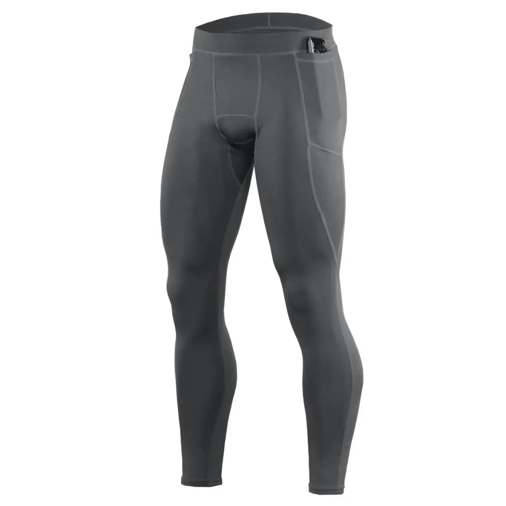 Men Breathable Quick-drying Phone Pocket Sports Tights