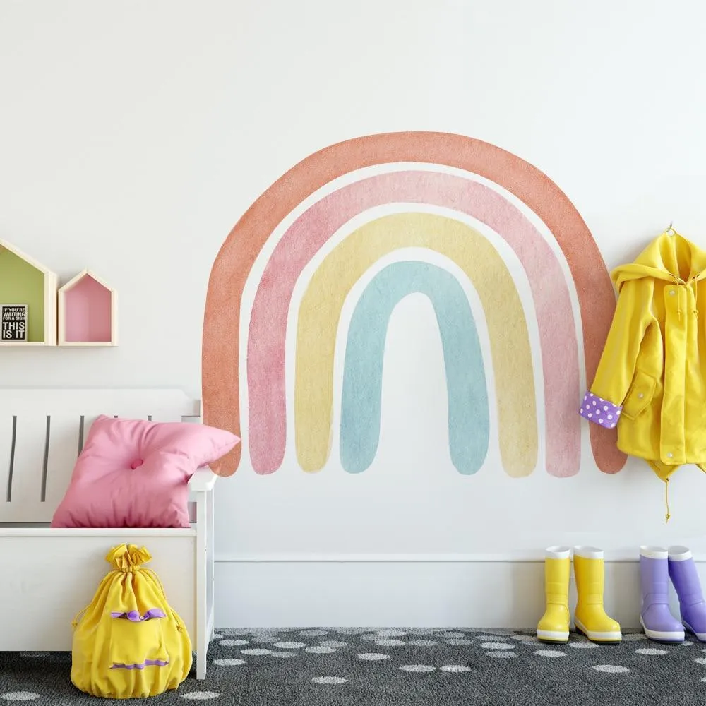 Multicoloured Rainbow Removable Wall Stickers