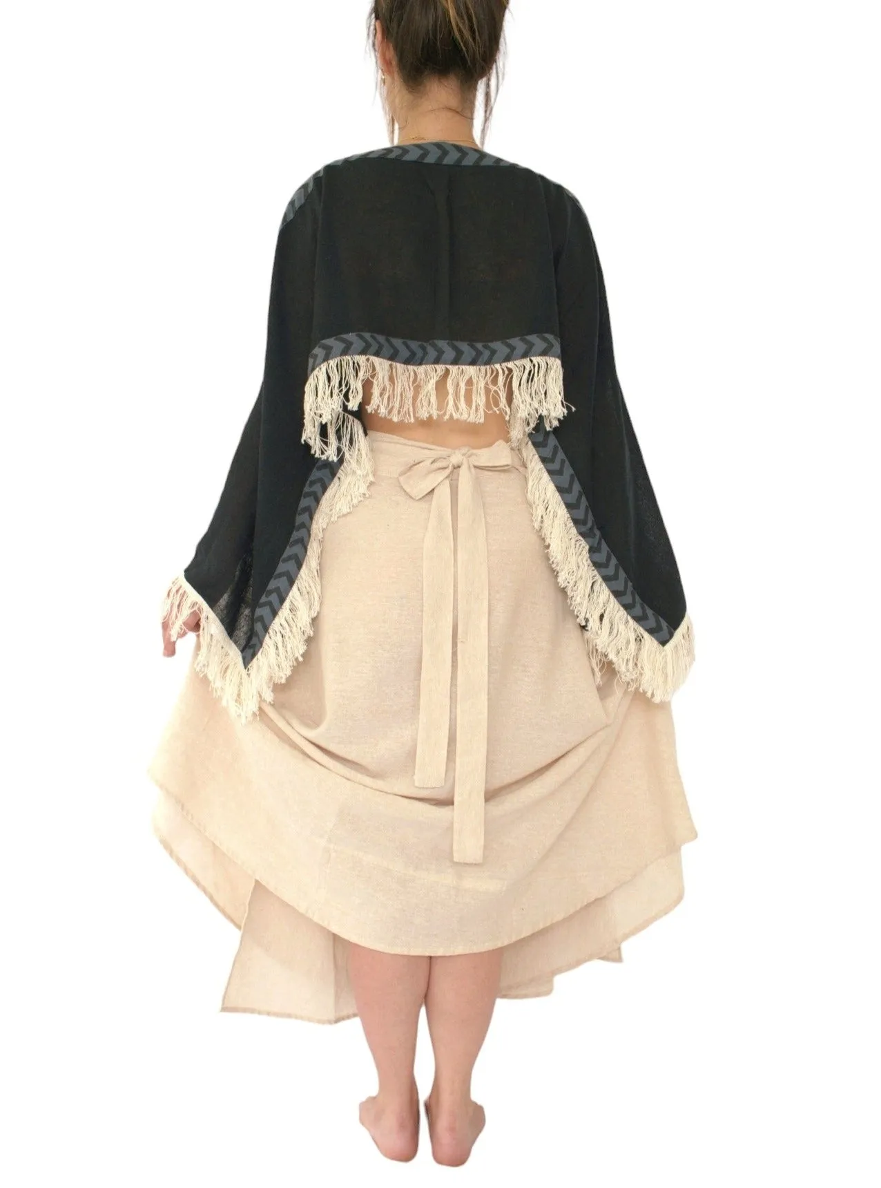 Organic Cotton Warm Sand Wrap Skirt