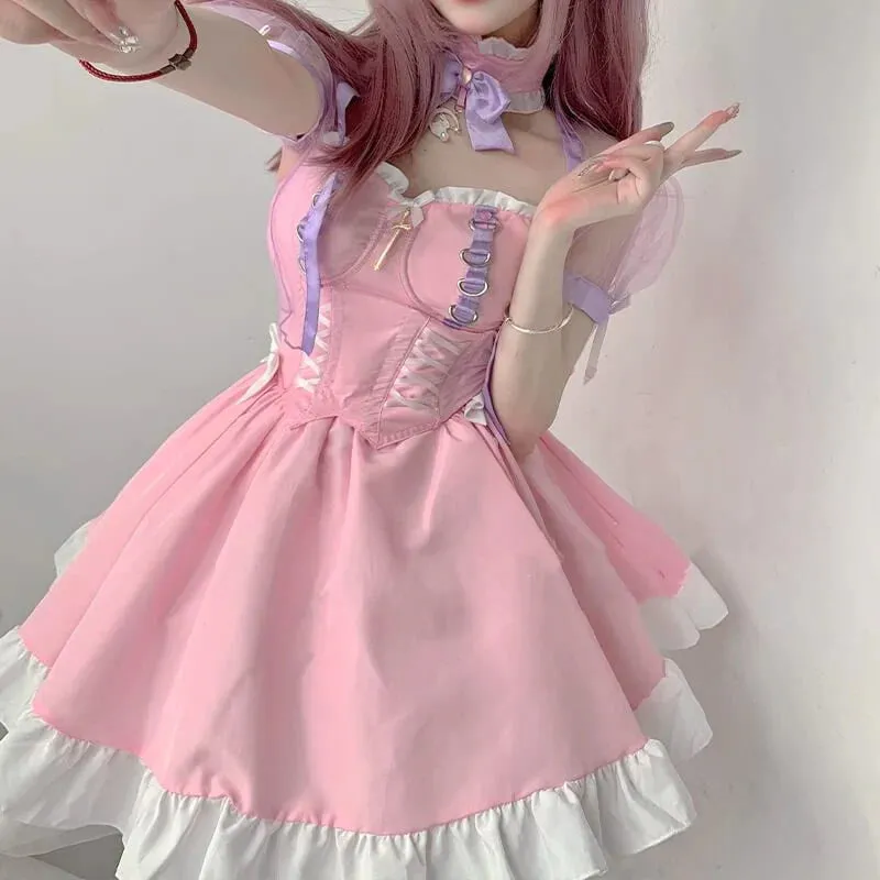 Pink Princess Maid Dress