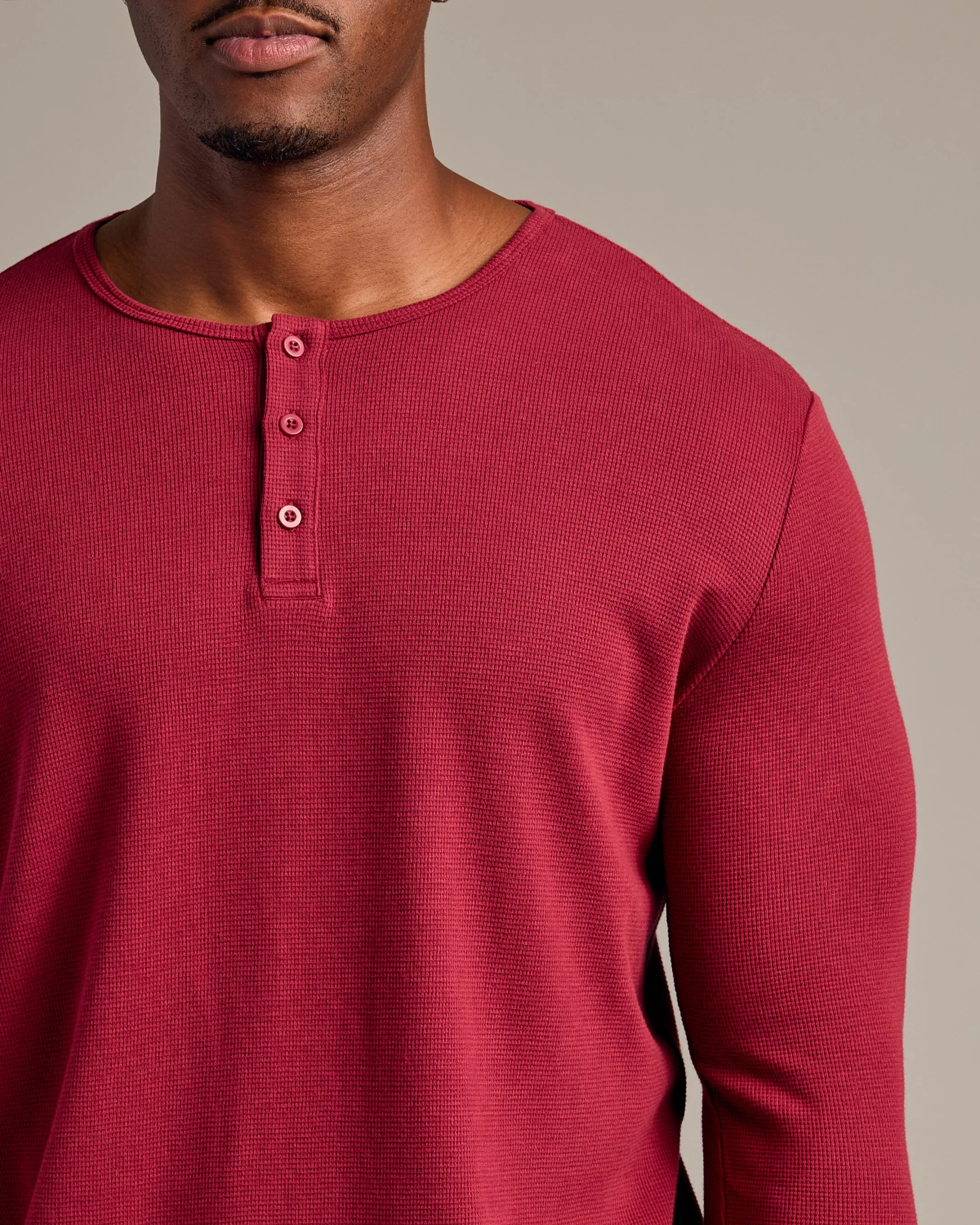 Pinot Tall Waffle Long Sleeve Henley