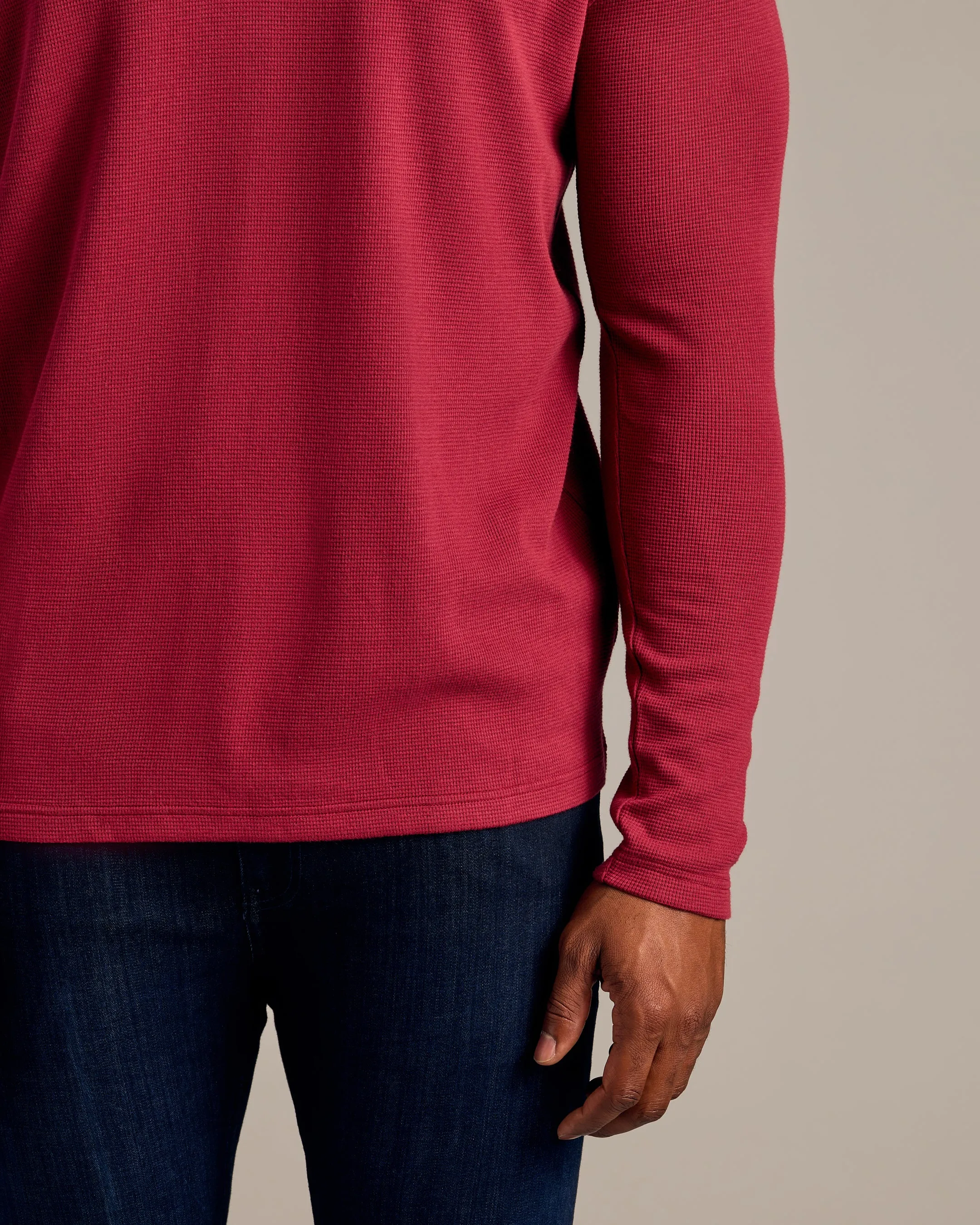 Pinot Tall Waffle Long Sleeve Henley