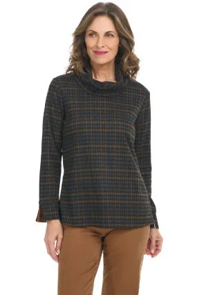 Plaid Cowl Tunic