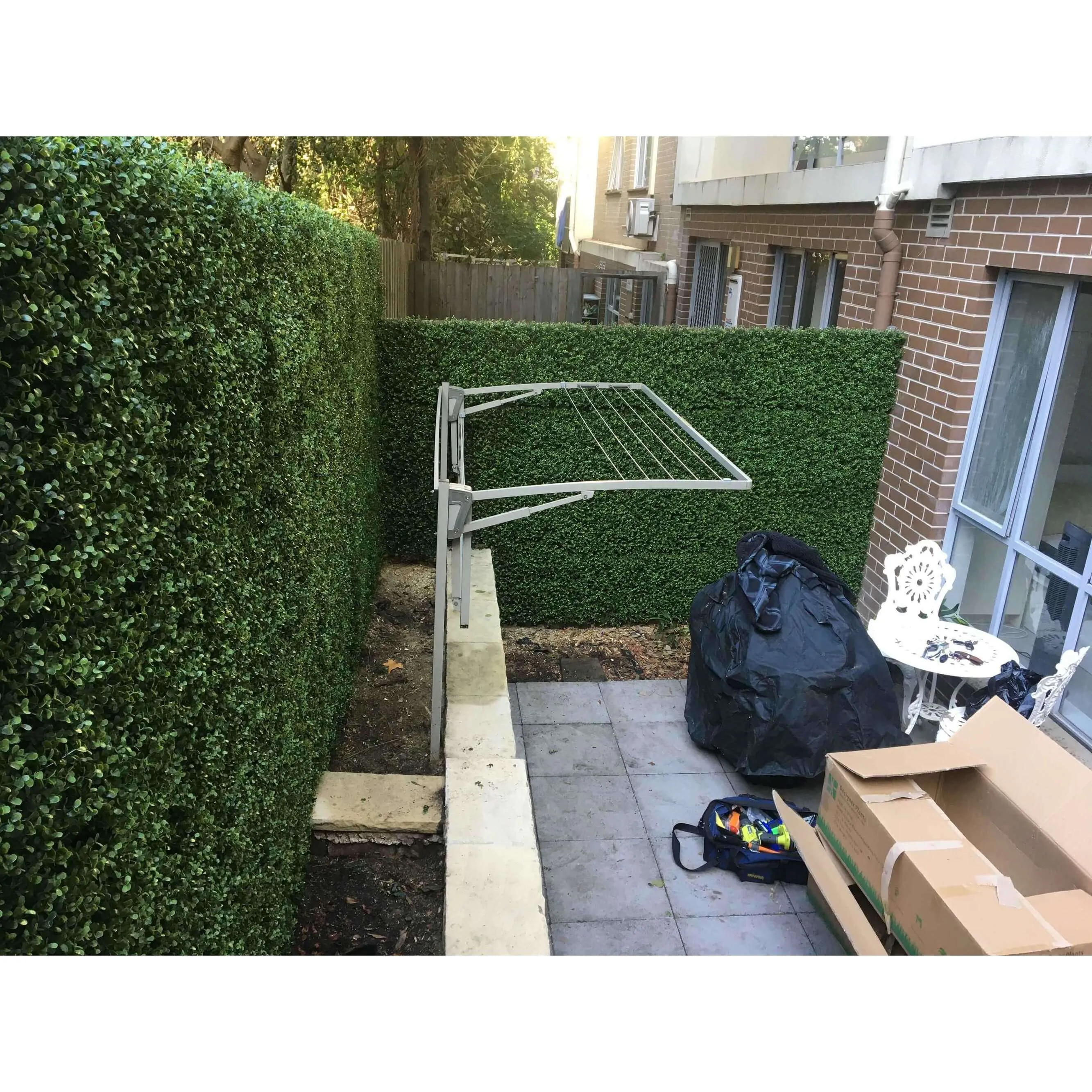 Premium Natural Buxus Artificial Hedge Panel 1m x 1m UV Resistant