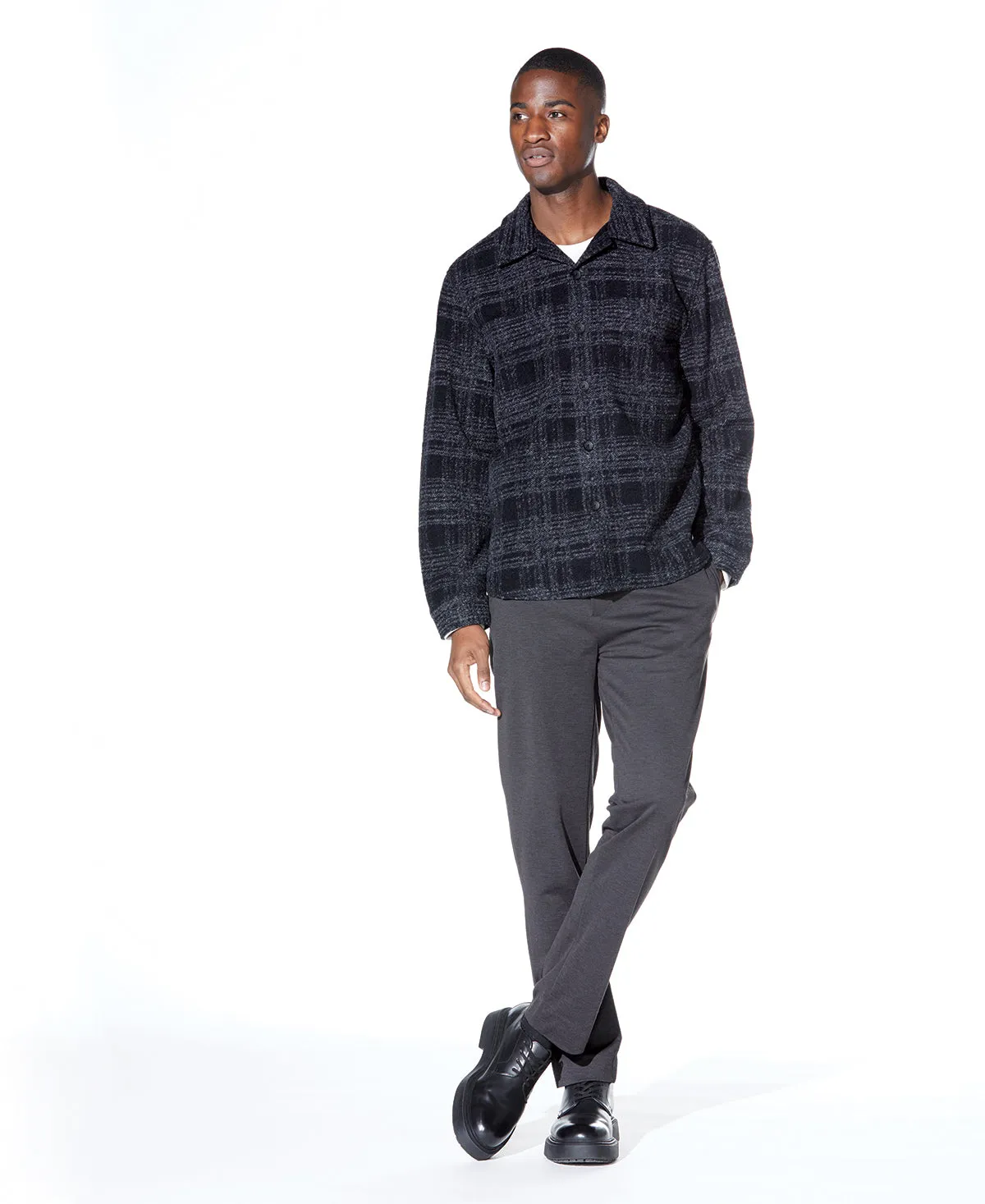 Randolph Relaxed Fit Shirt Jacket (Dark Navy)