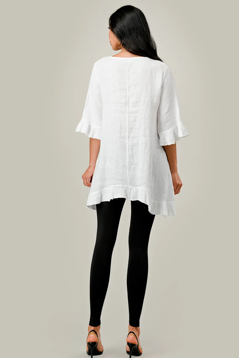 Raw Moda Single Pocket Linen tunic