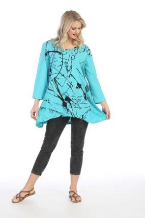 Scrolls Wave Knit Mineral Washed Tunic