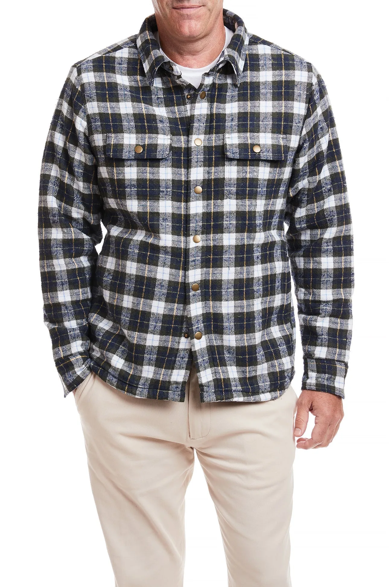 Shacket Nantucket Flannel Windowpane