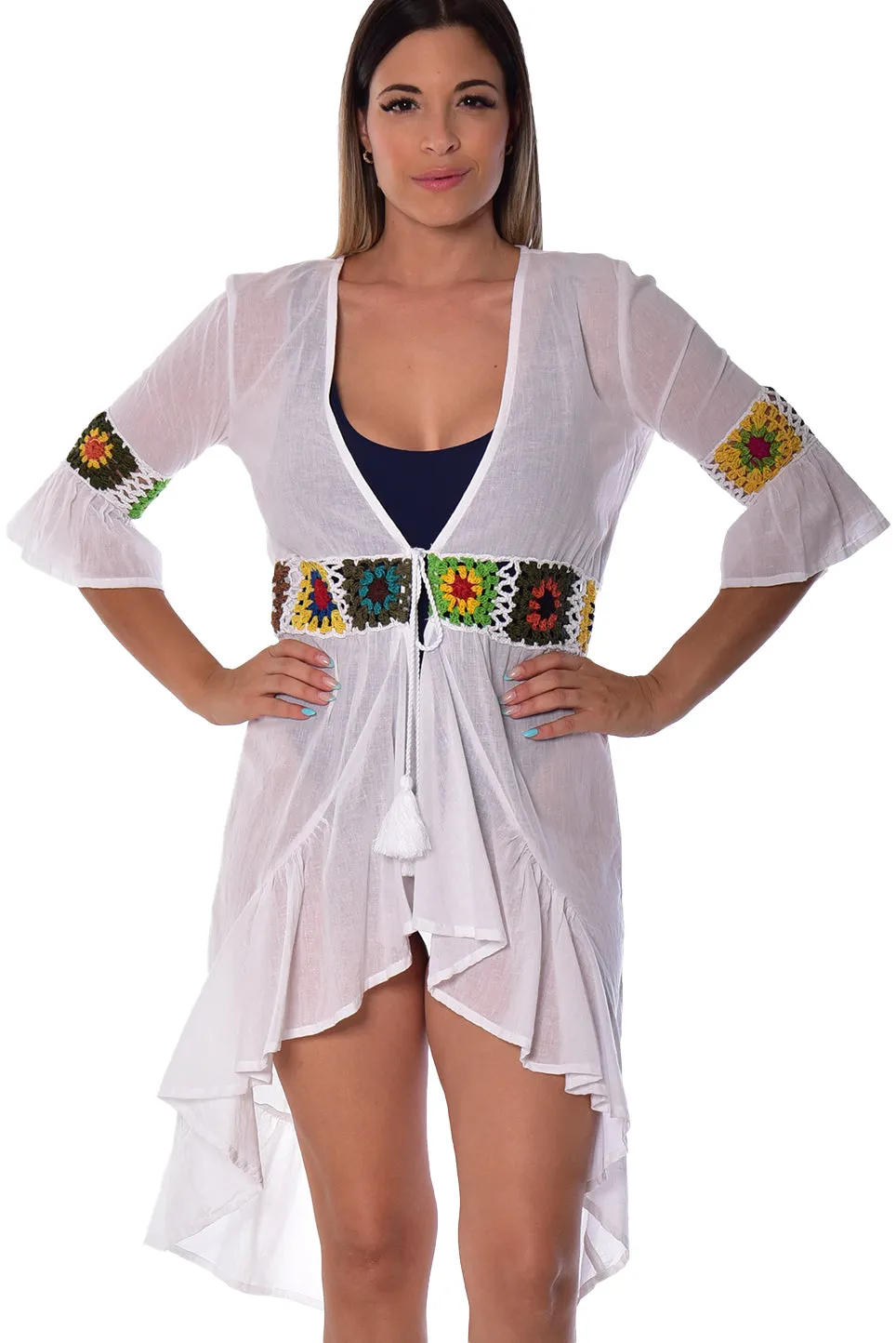 Short Open Front Beach Tunic  - LCD229