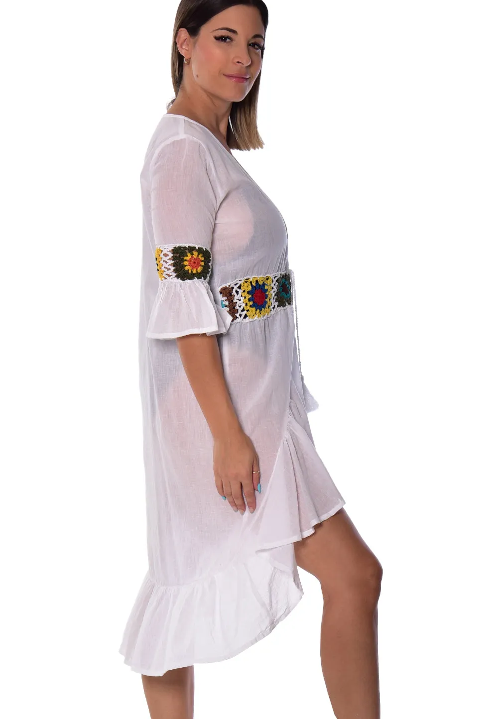 Short Open Front Beach Tunic  - LCD229