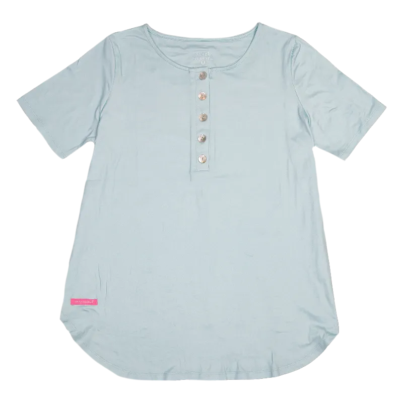 Sky Blue Henley Top