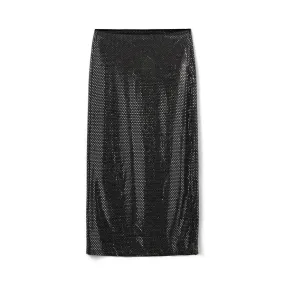 Sofie Schnoor Midi Skirt-Black w Silver-S244251