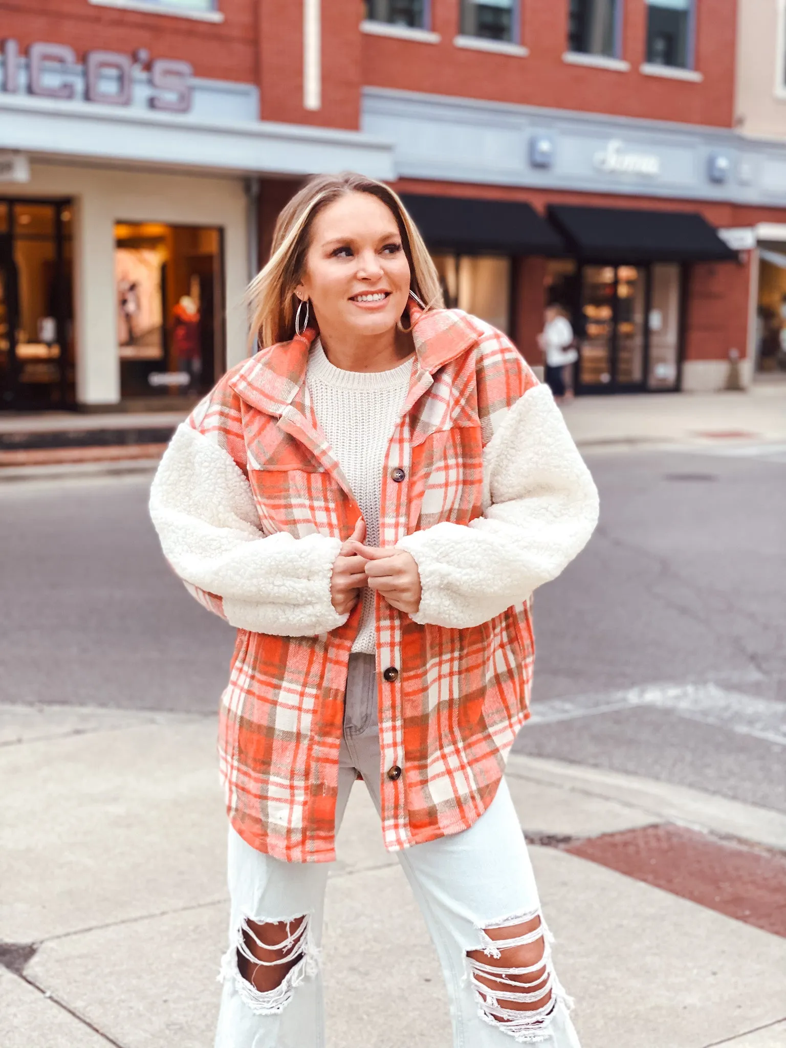 Spice Girl Plaid Shacket