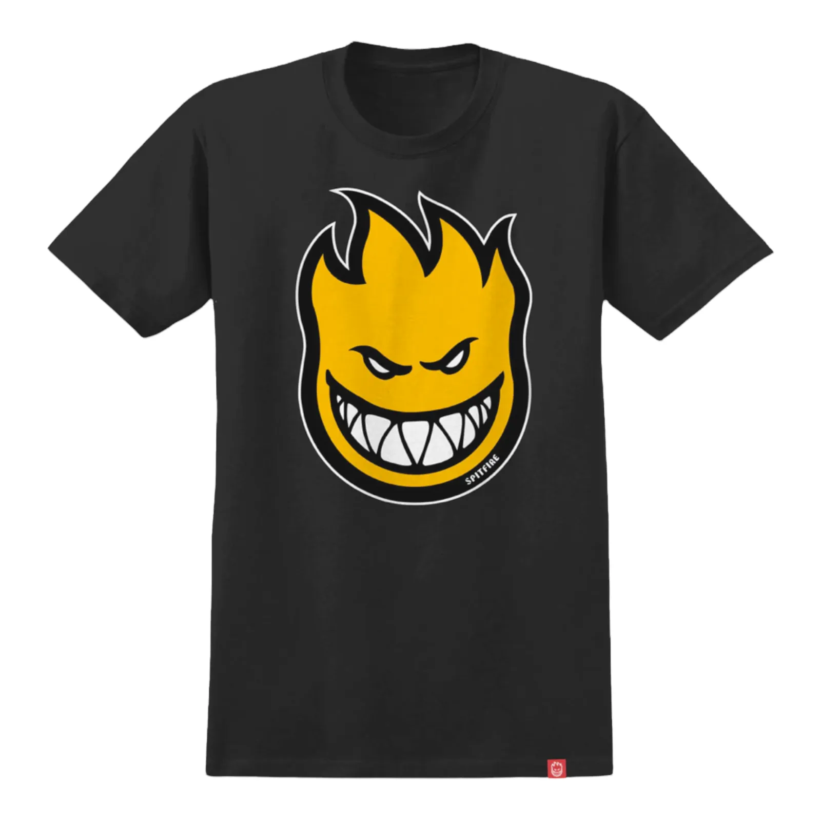 Spitfire BigHead Fill T Shirt Black/Gold