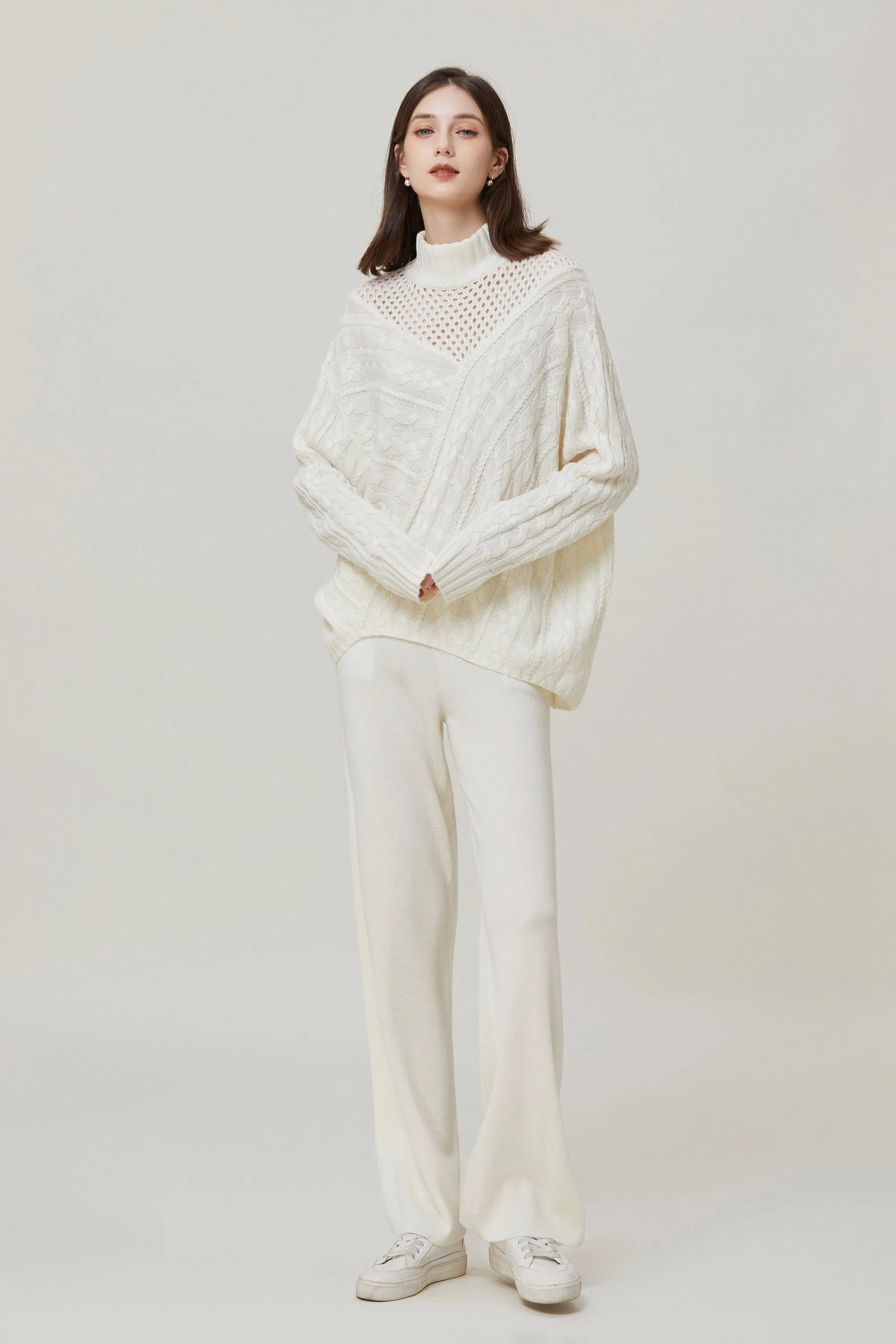 Sylphide | Edmee White Wool Sweater