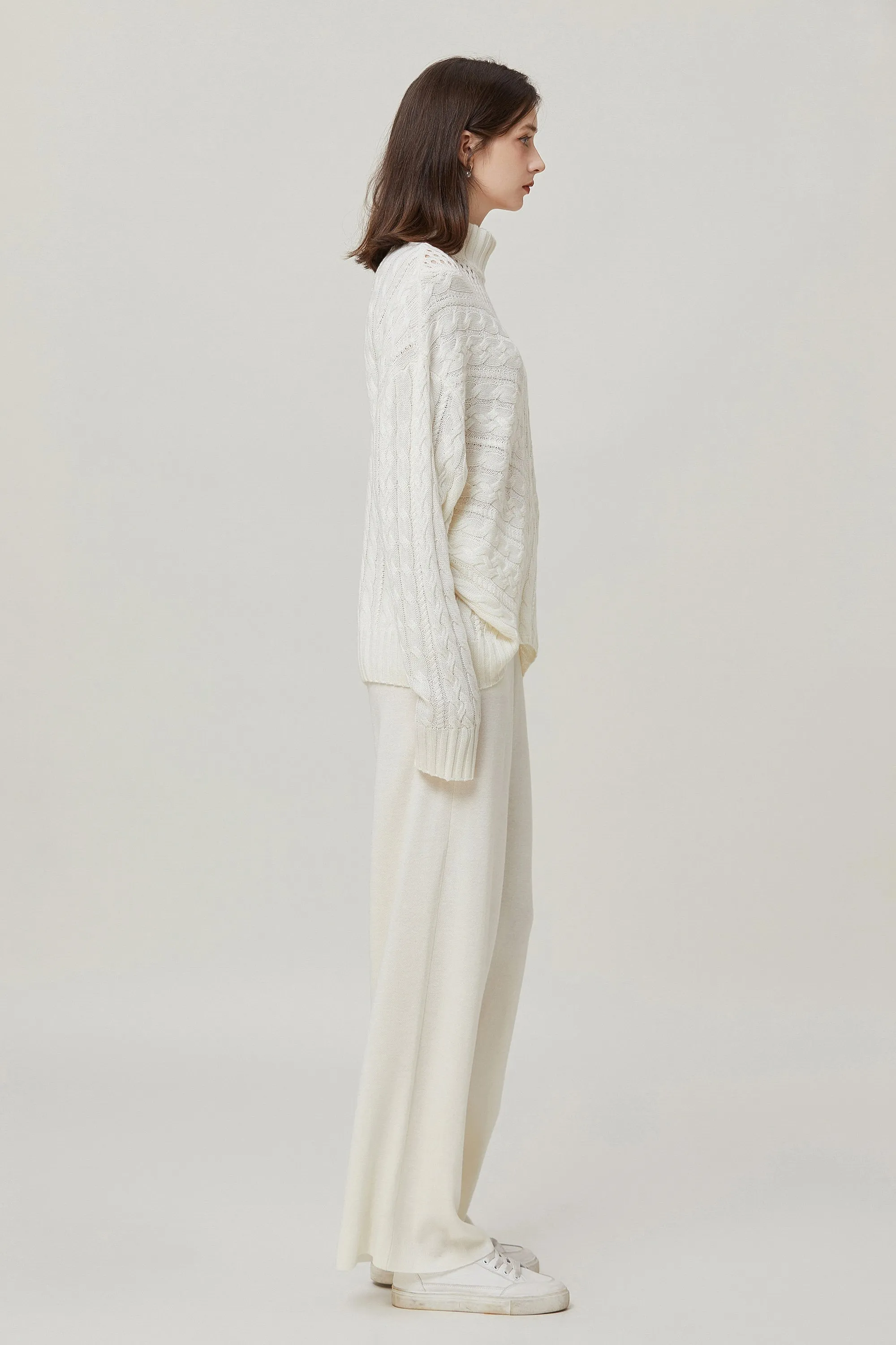 Sylphide | Edmee White Wool Sweater