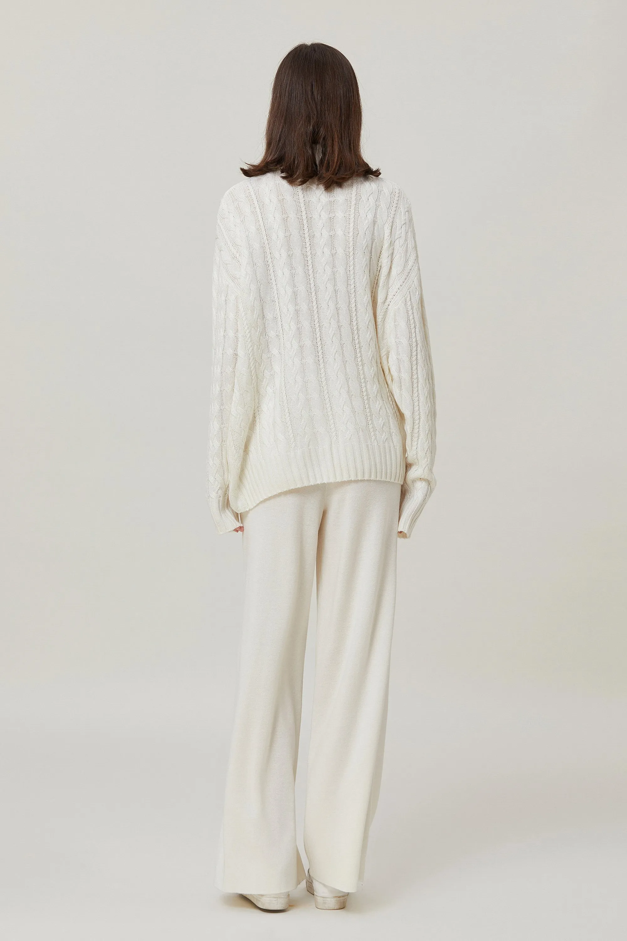 Sylphide | Edmee White Wool Sweater