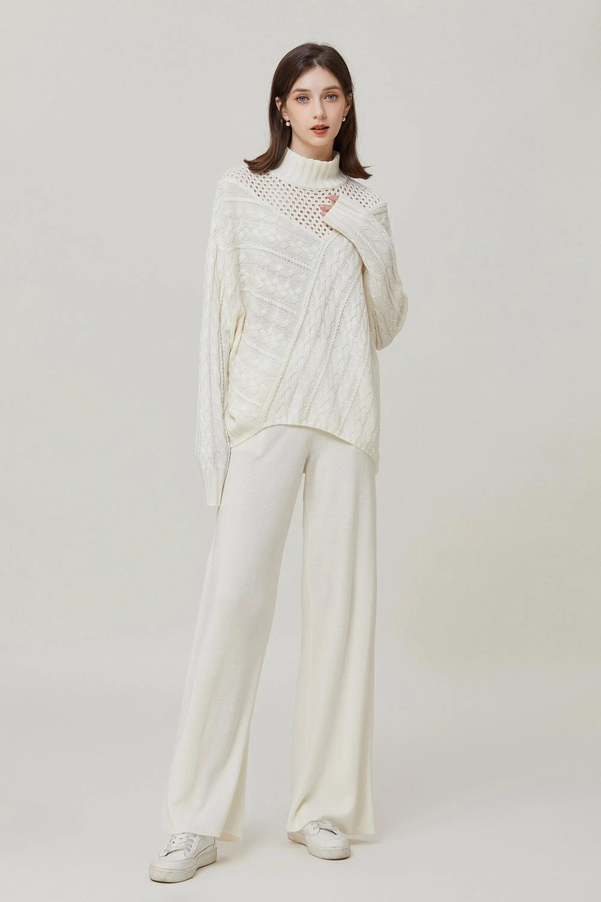 Sylphide | Edmee White Wool Sweater