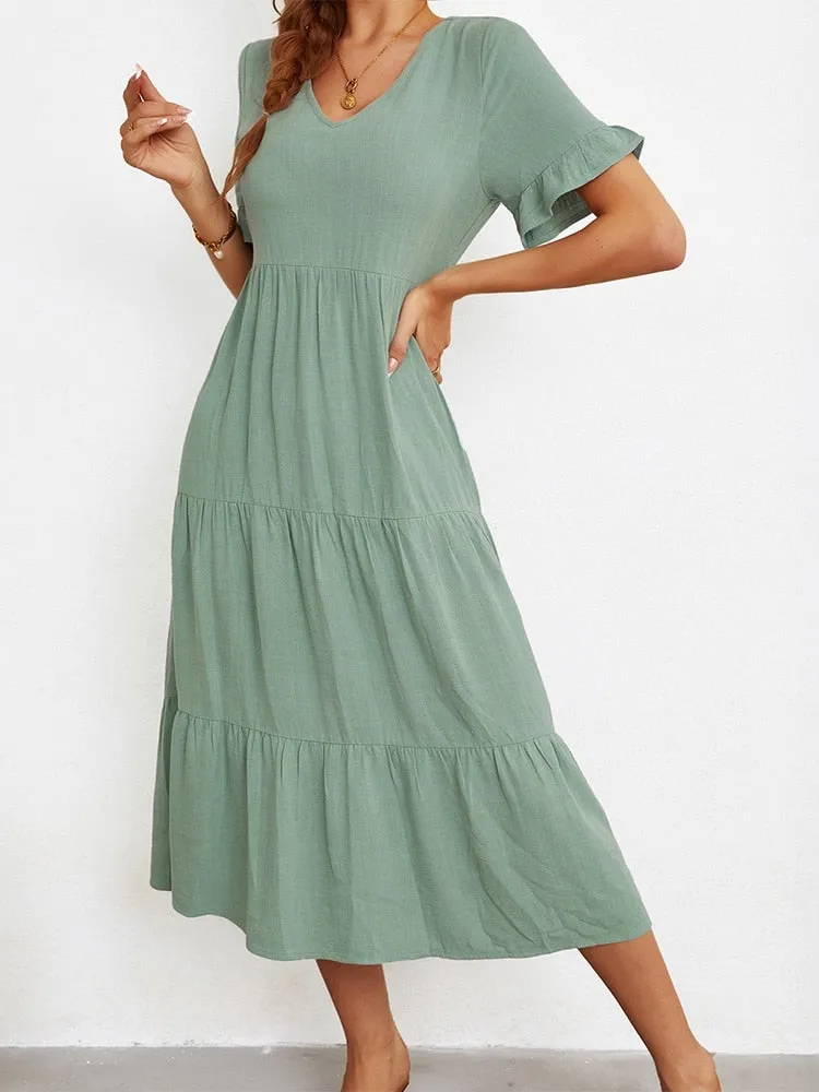 Tess - Cotton Blend Dress